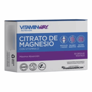 Citrato de Magnesio VitaminaWay x 30 caps.